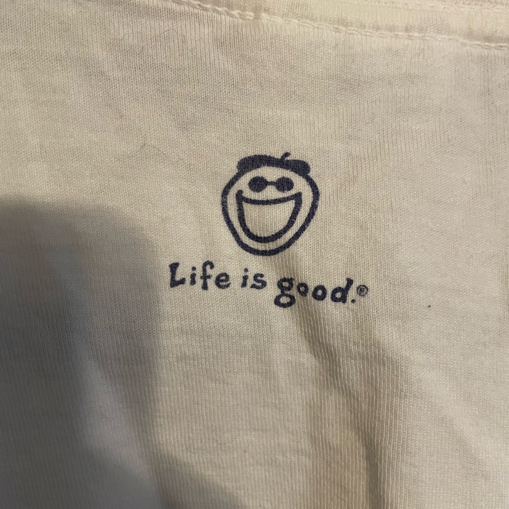 Life Is Good SnowmanCream/off white Tshirt XXL - Picture 2 of 3